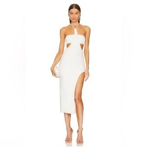 NBD Narina Midi Dress in White